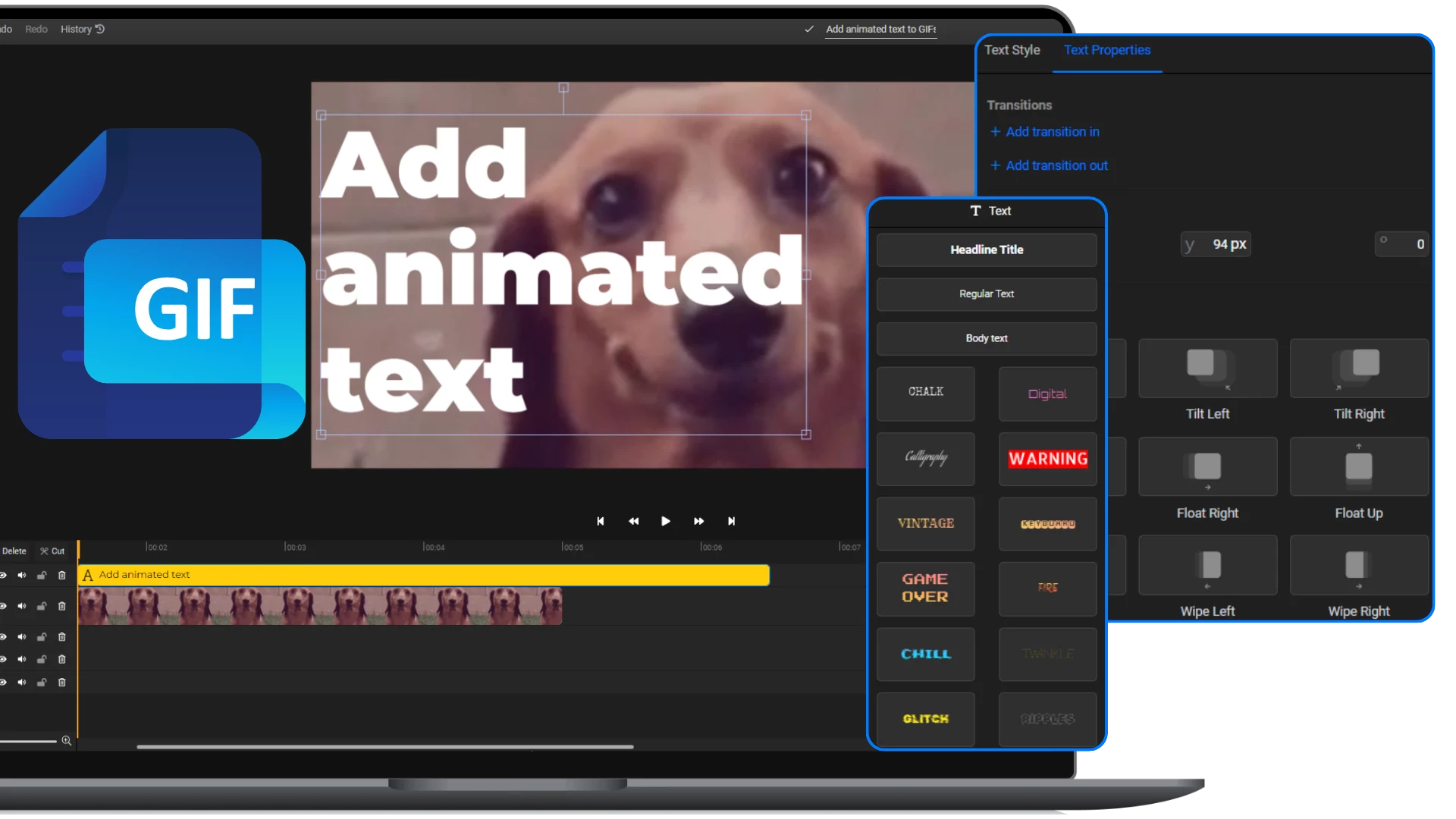 Text GIF Maker - Create Animated Text GIFs In Your Browser - Flixier