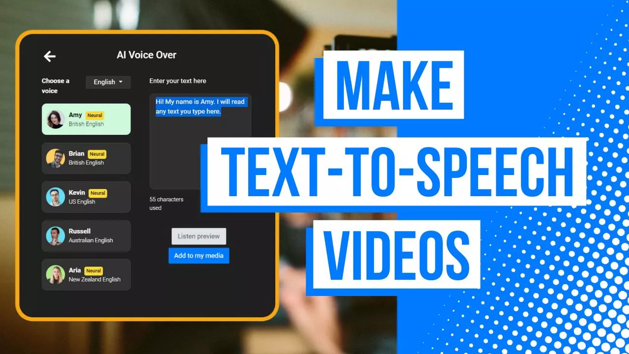 How to make text to speech videos