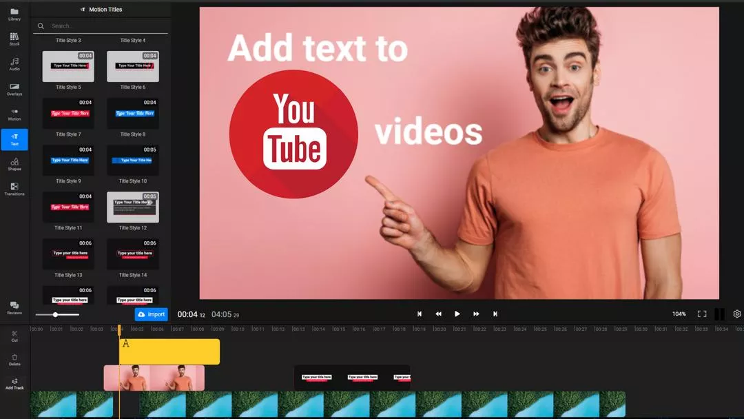 Text zu Youtube-Videos hinzufügen