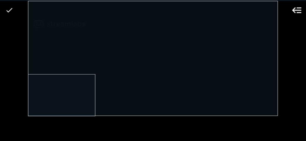 Positioning recording layers in the Streamlabs app