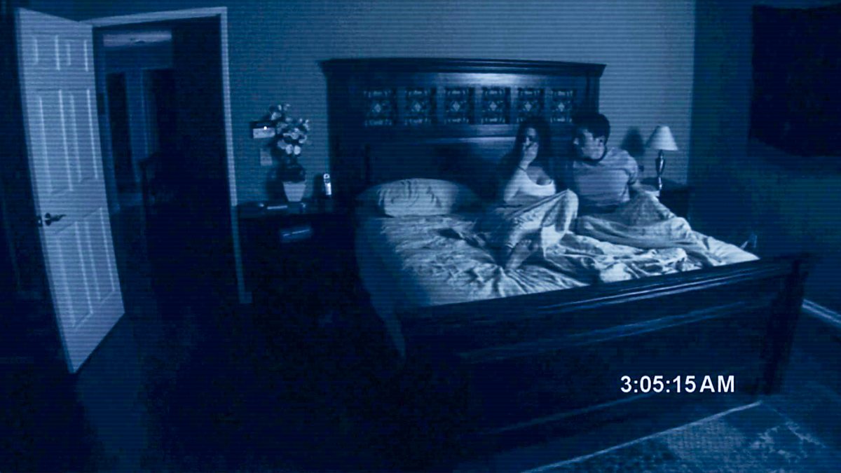 A still from the movie Paranormal Activities.