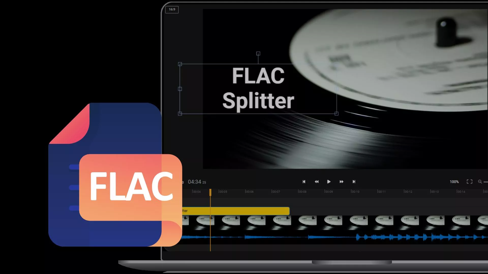 Split FLAC audio files with Flixier’s Online Editor Flixier