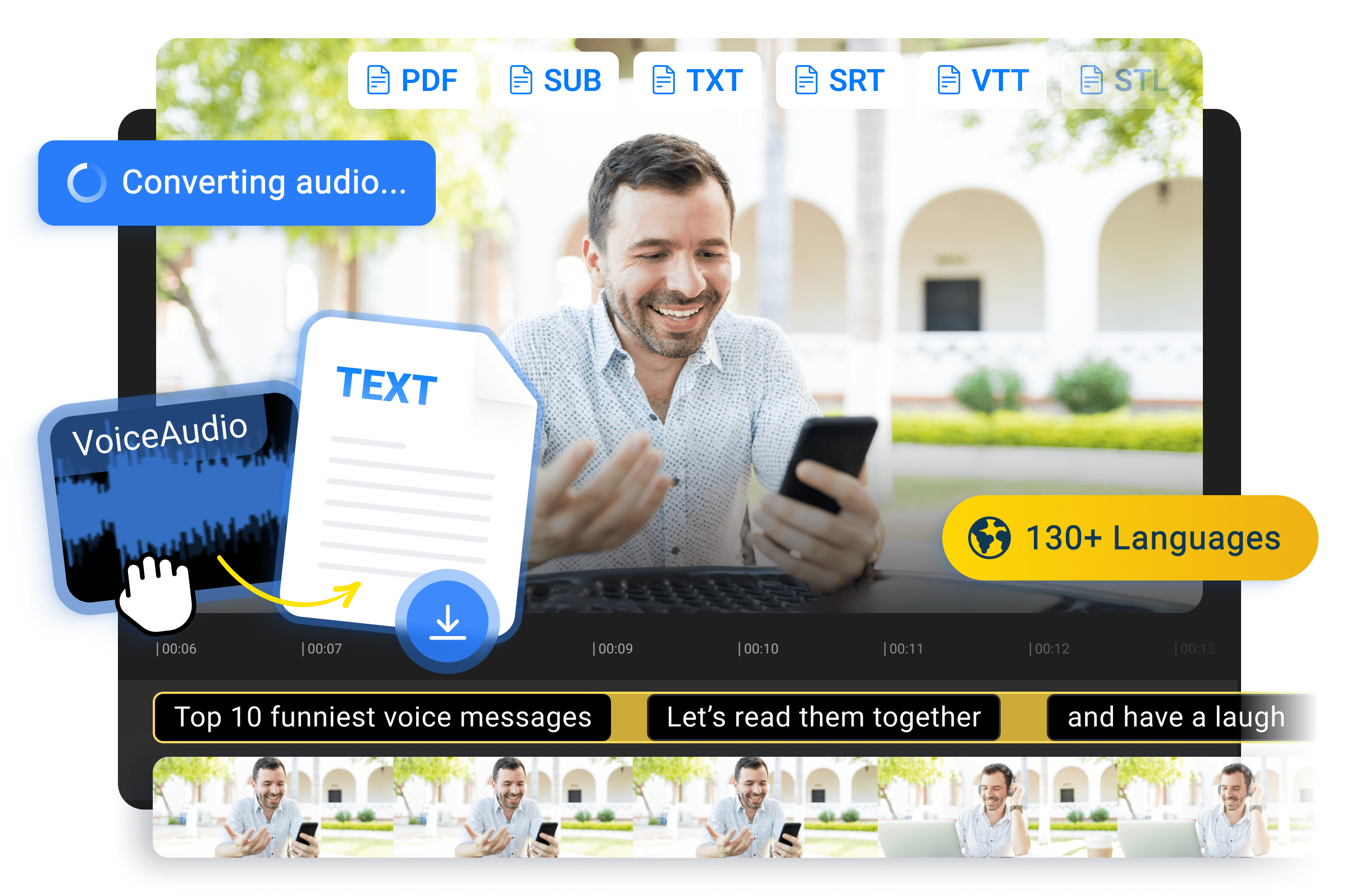 convert-voice-message-to-text-flixier