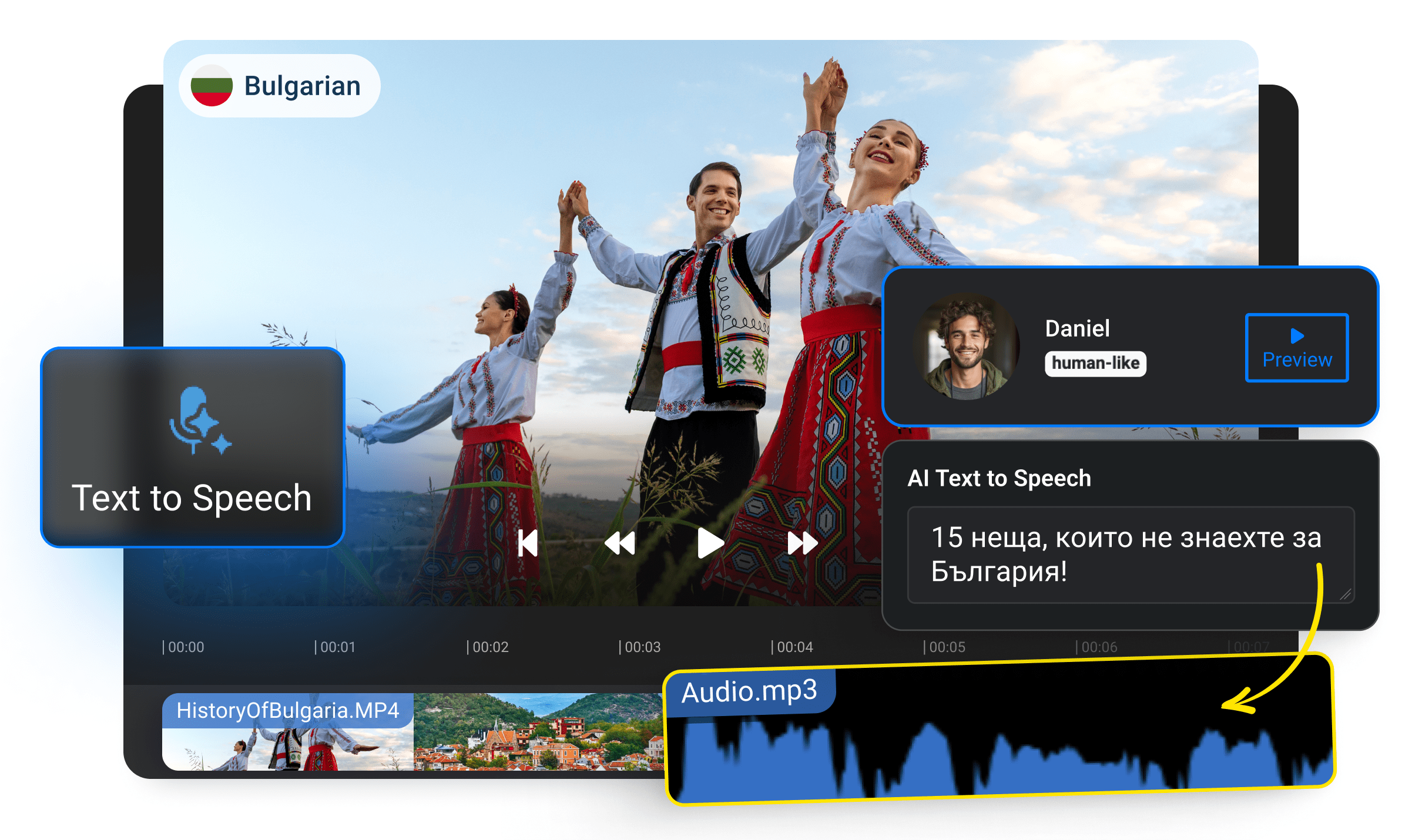Text to Speech Bulgarian Voice Accurate Voiceover Tool Flixier