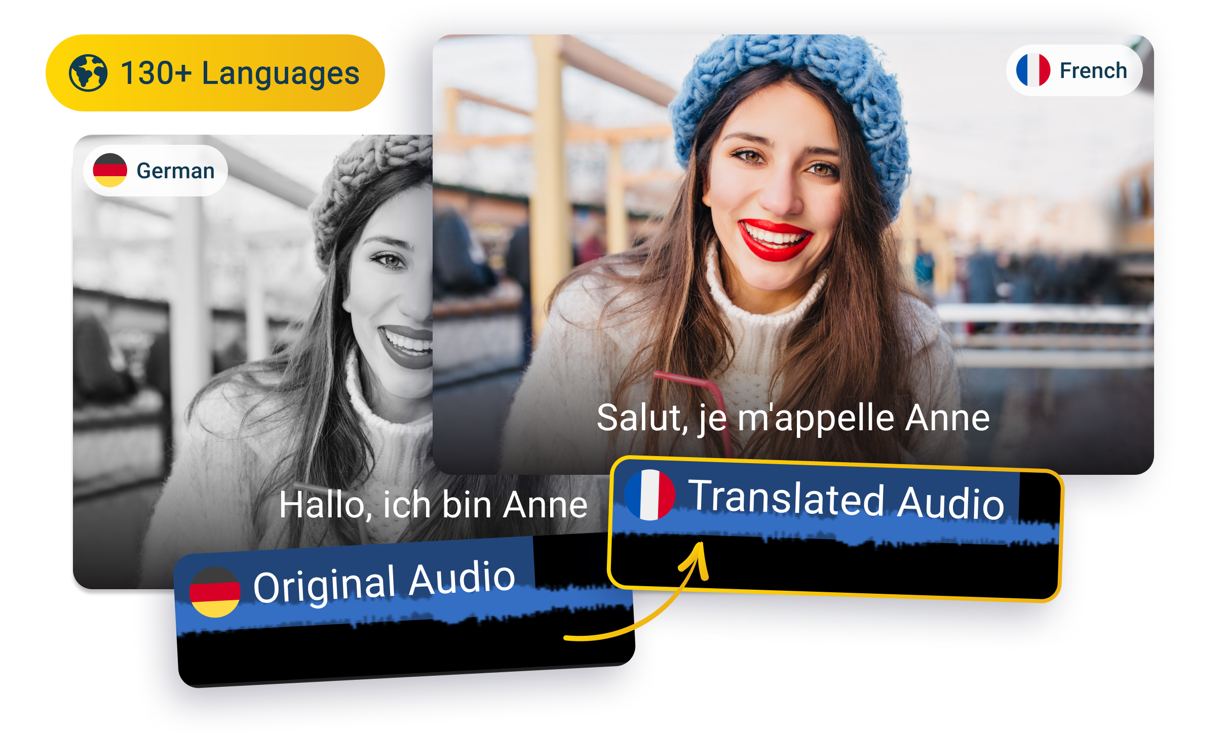 Translate German To French Audio Easily in Your Browser - Flixier