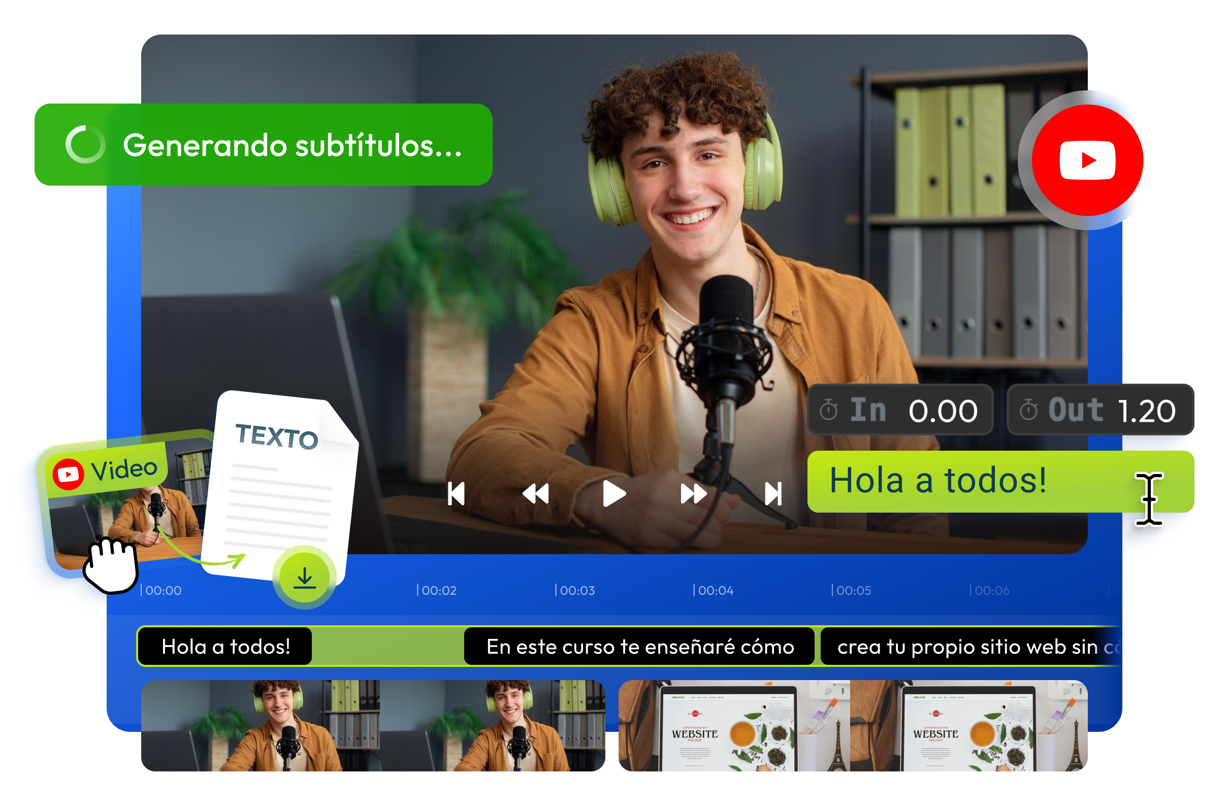Transcribir Video De YouTube | Convierte A Texto Fácil - Flixier