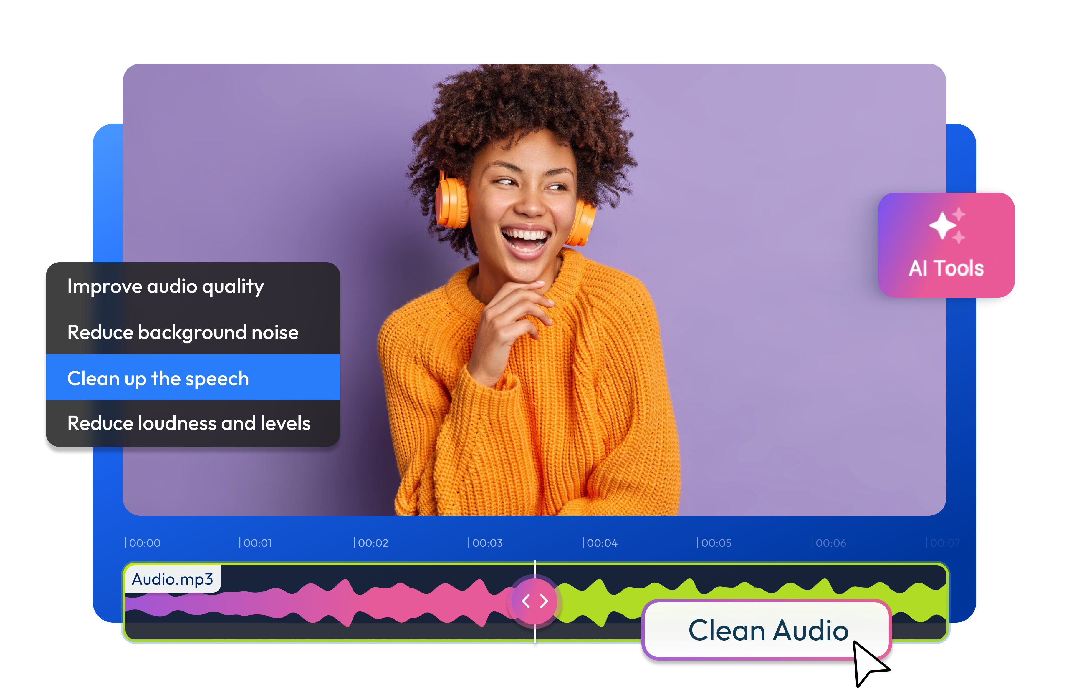 AI Voice Cleaner - Fix Video Audio Online - Flixier