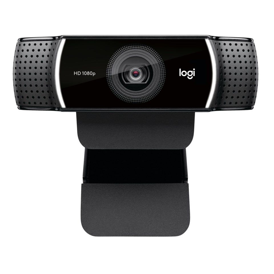 A picture of the Logitech C922 external webcam