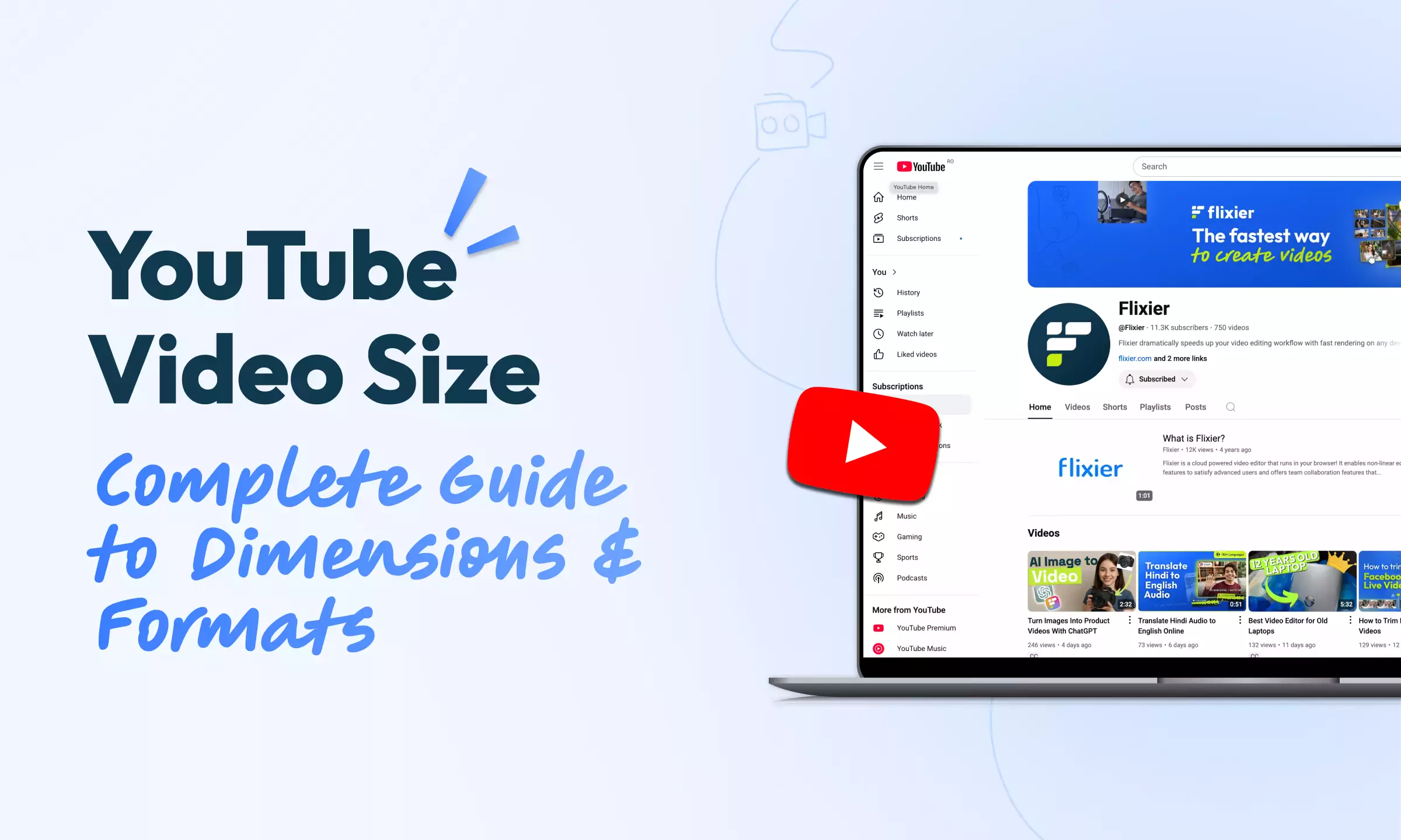 YouTube Video Size: Complete Guide to Dimensions & Formats