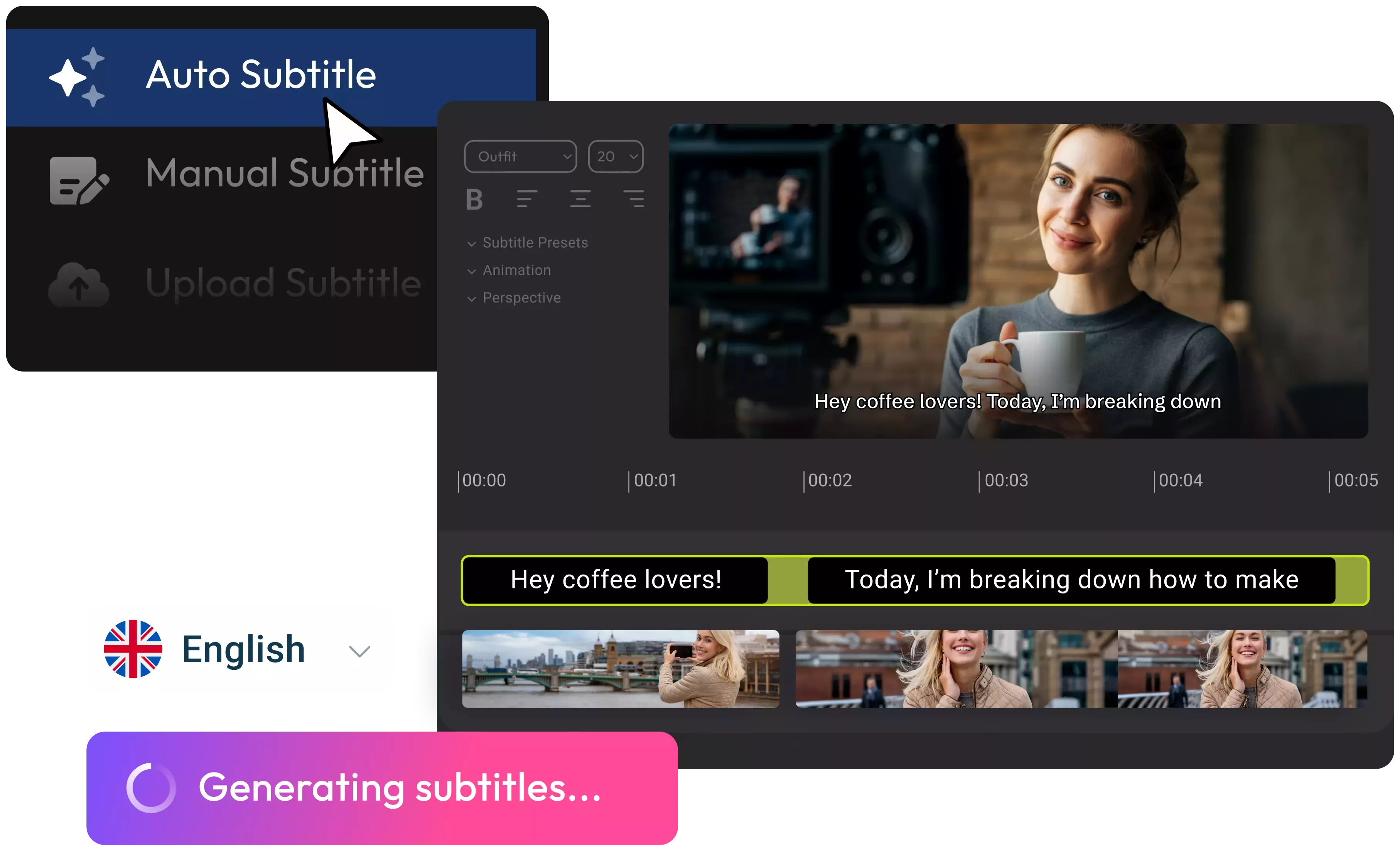 Generate Subtitles Automatically