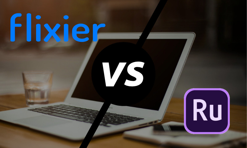 Editing in Flixier vs Adobe Premiere Rush