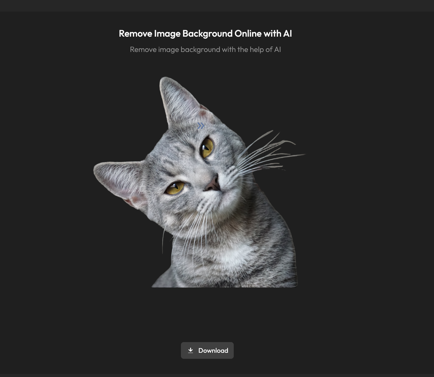 remove background with AI