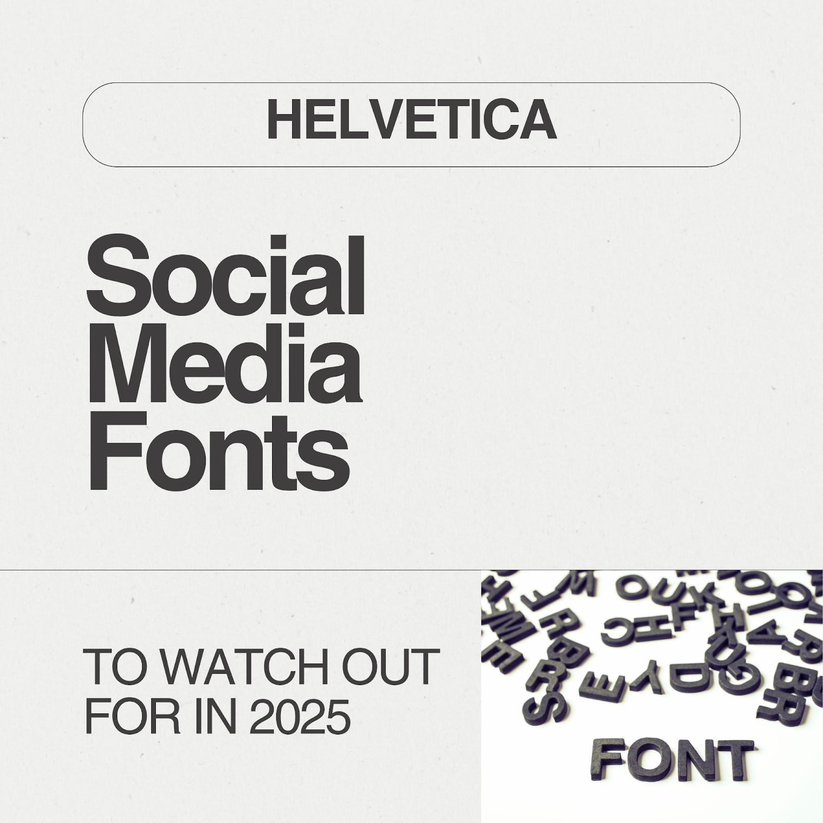 HELVETICA  font for social media