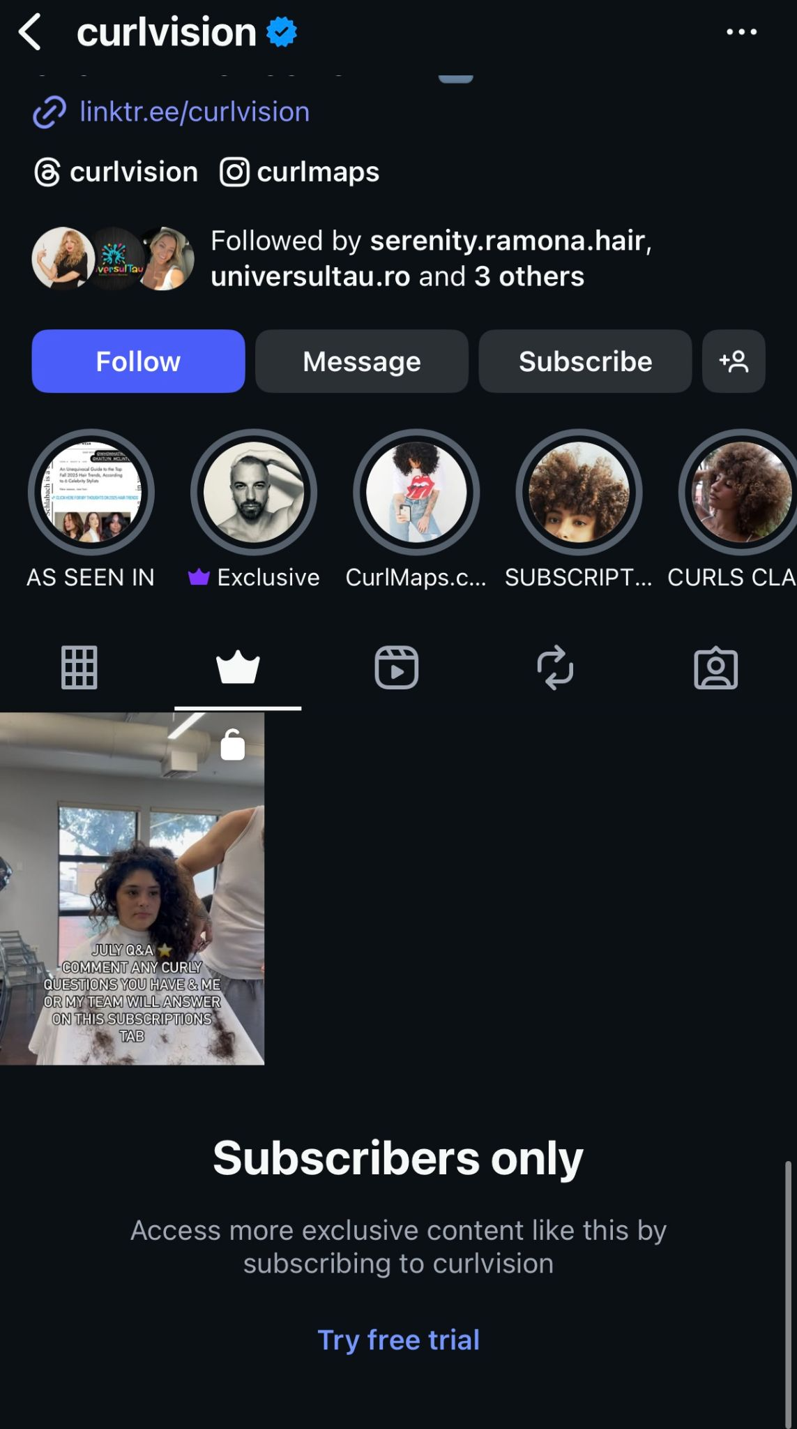Instagram Subscription