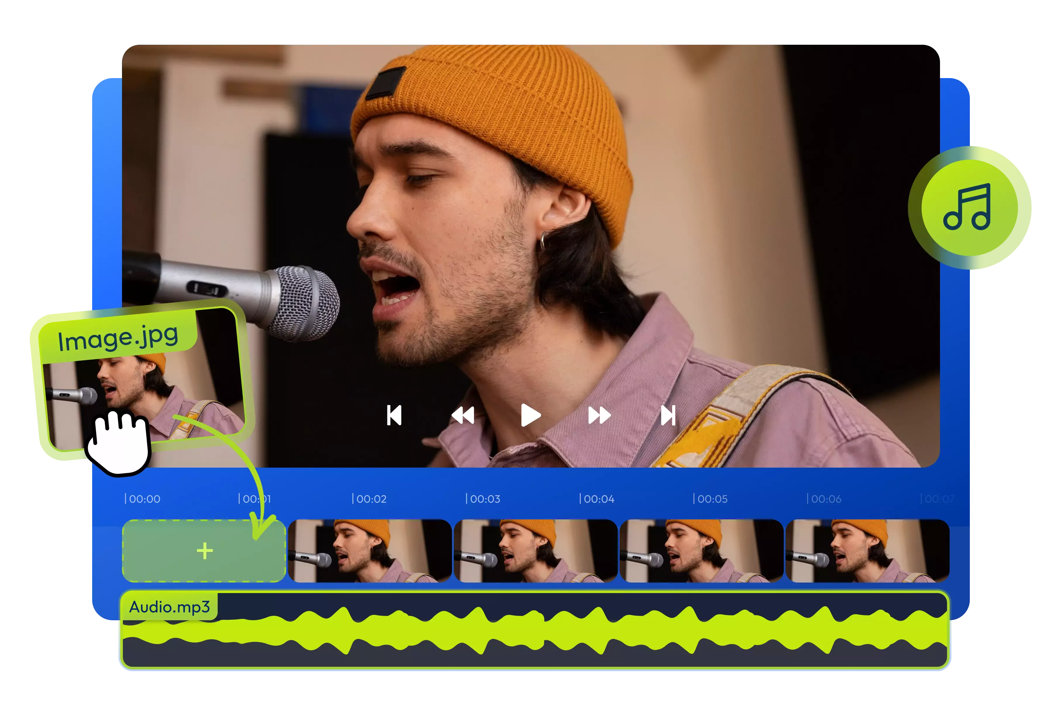Add Image to MP3 Online