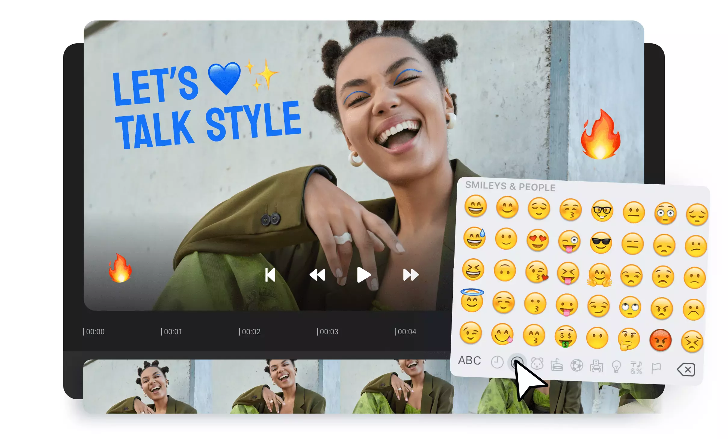 Add Emojis to Videos Online Fast & Free