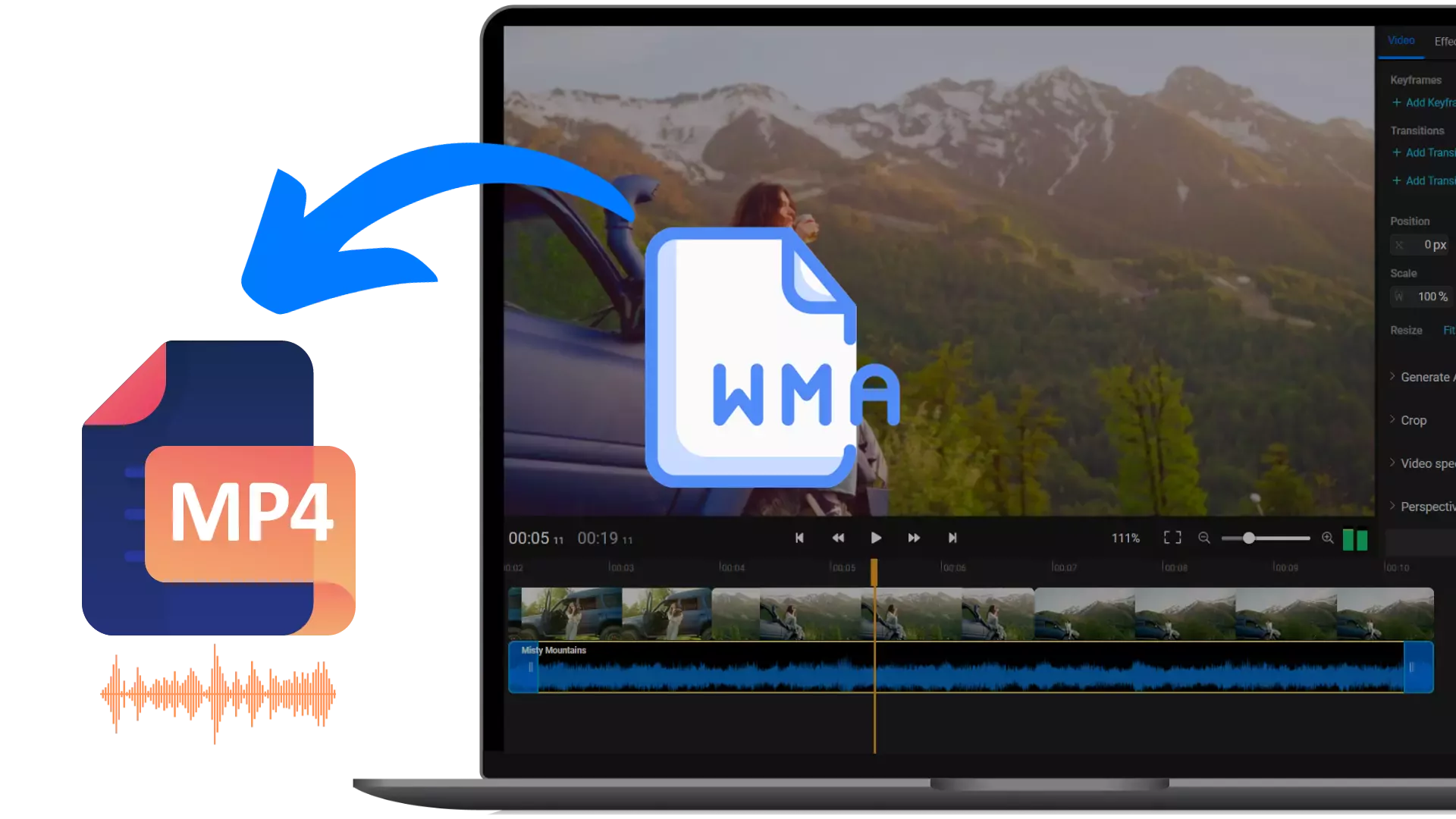 Convert WMA to MP4 Online