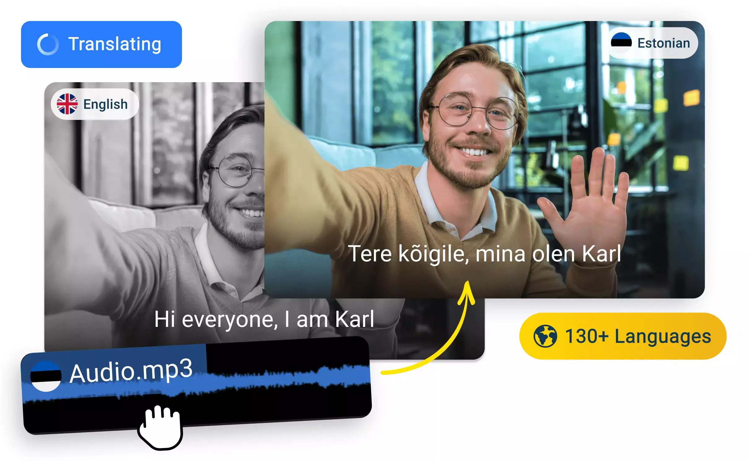 Traducir audio de inglés a estonio