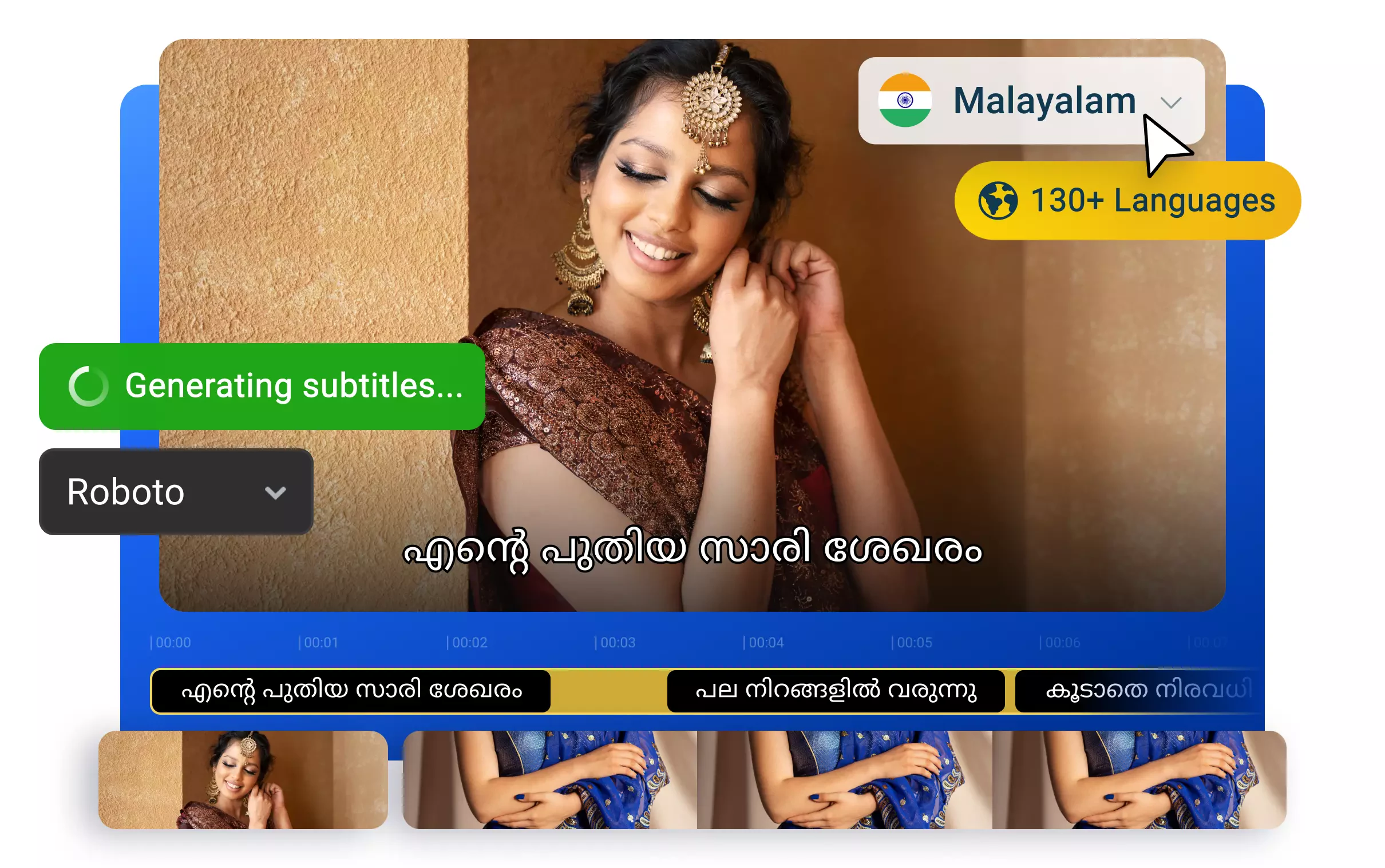 Genera Subtítulos en Malayalam Automáticamente