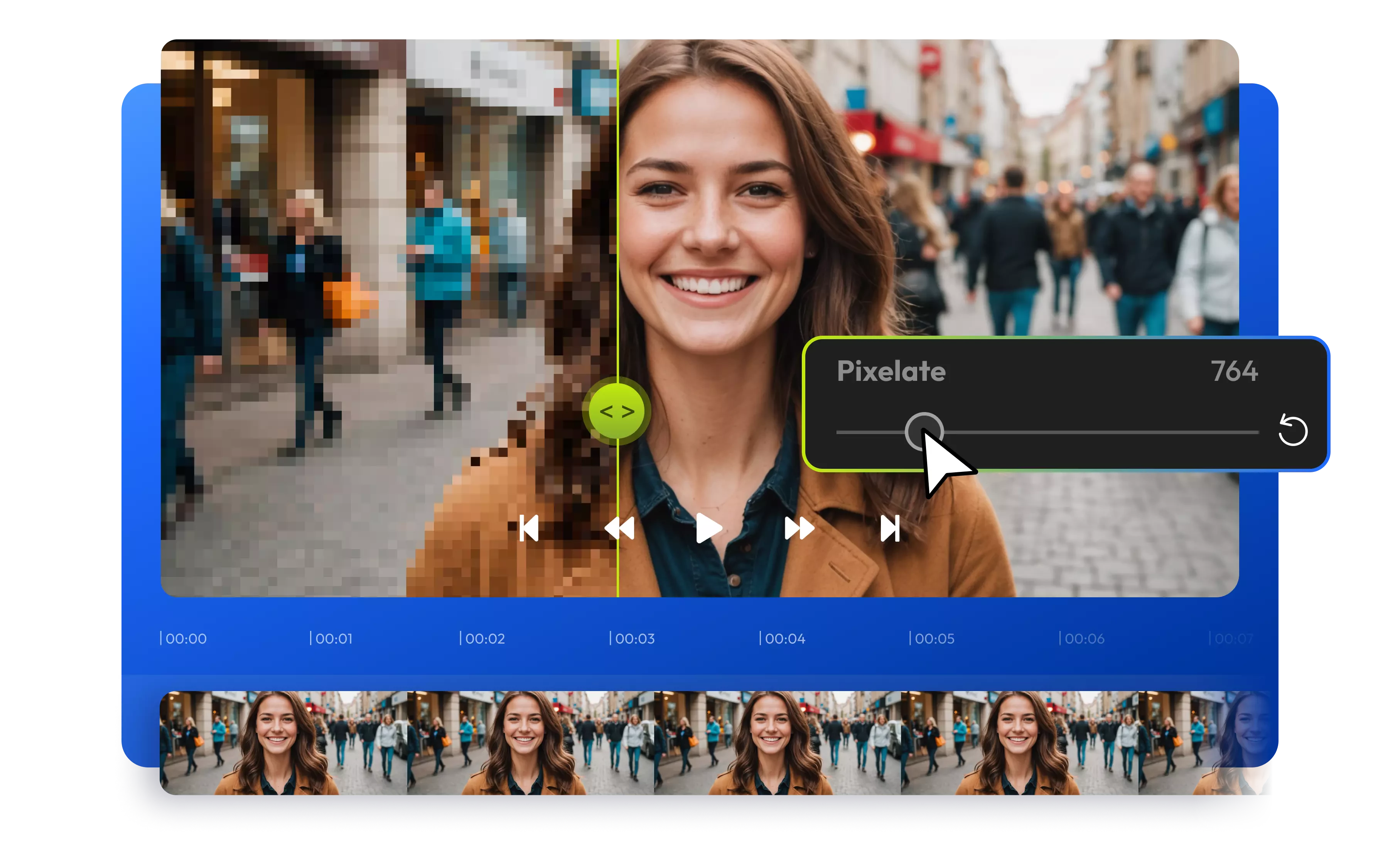Blur or Pixelate A Video Online