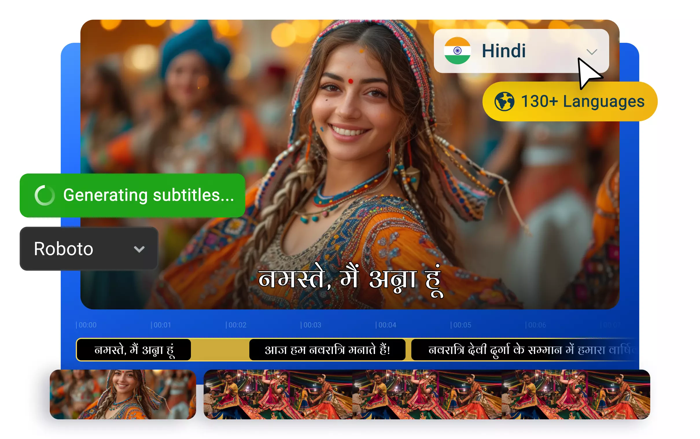 Generar Subtítulos en Hindi Gratis y Rápido