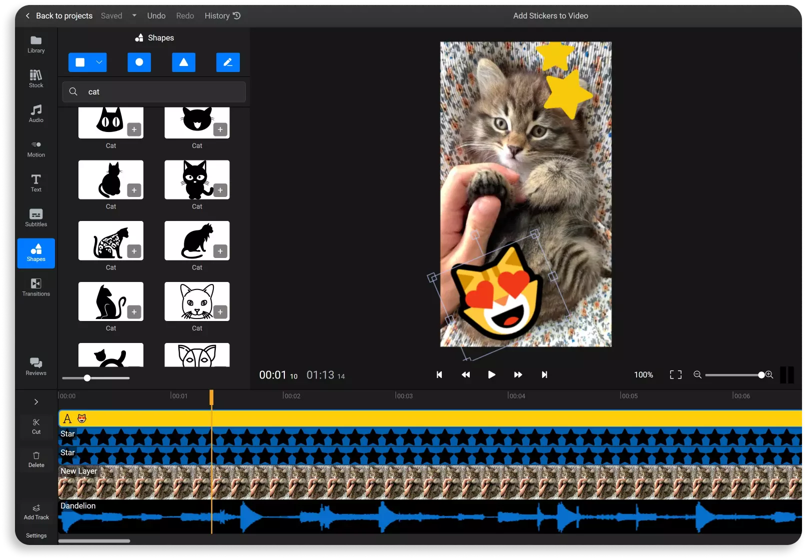 Add Stickers to Video Online