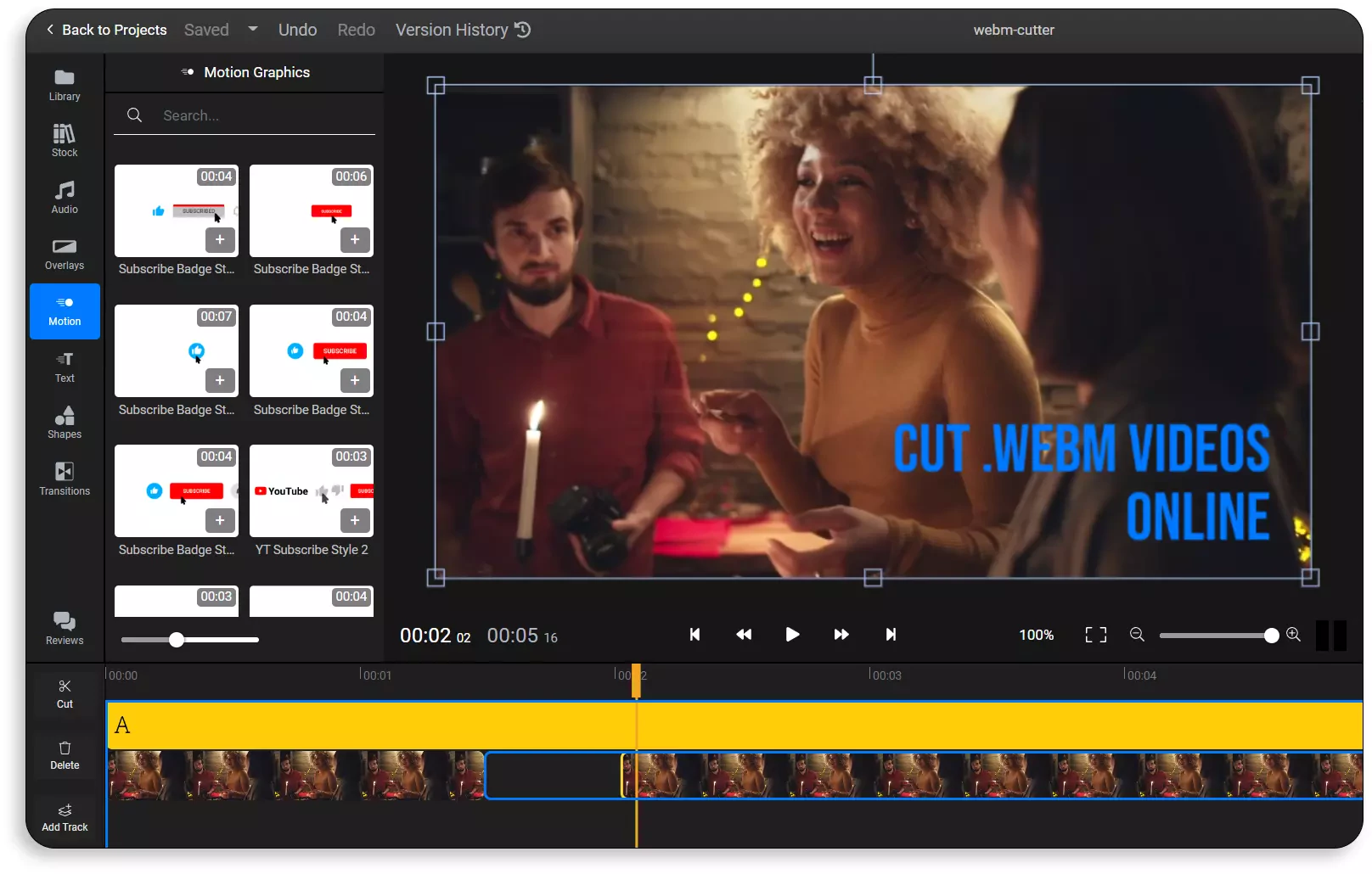 Cortador de WebM - Recorta y Corta Archivos WebM