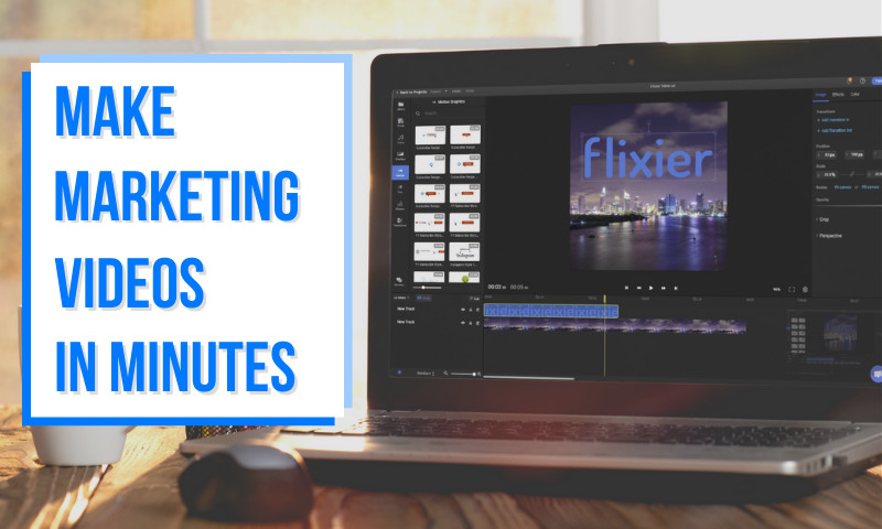 How to create a promotional video in minutes with Flixier