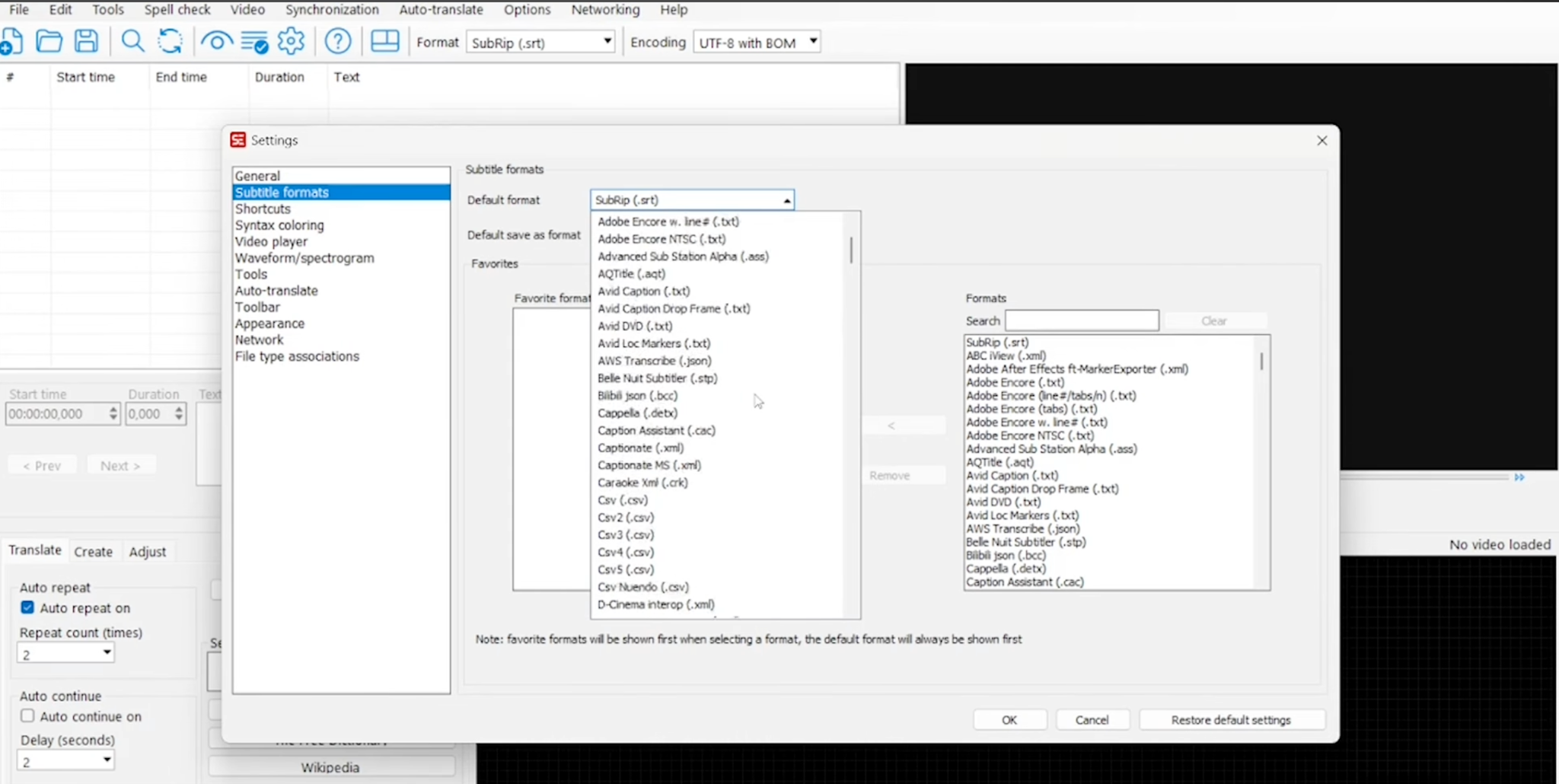 subtitle edit video editor to add subtitles