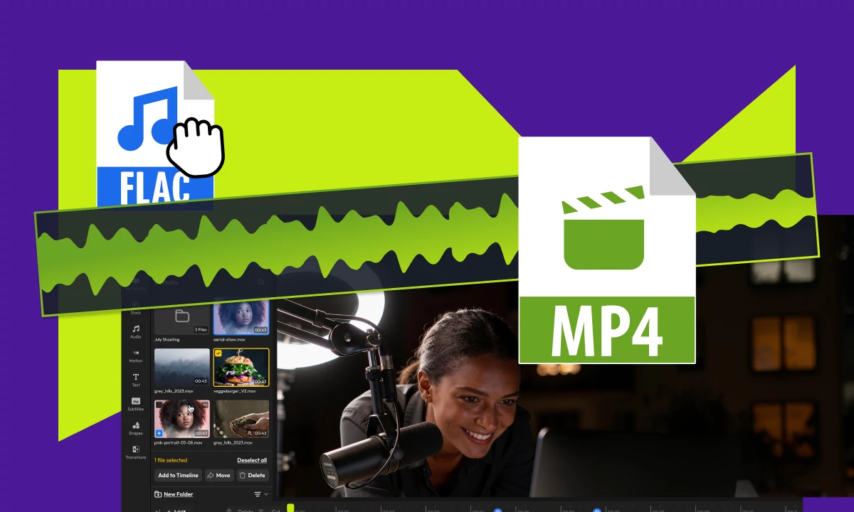 Convert FLAC to MP4 fast