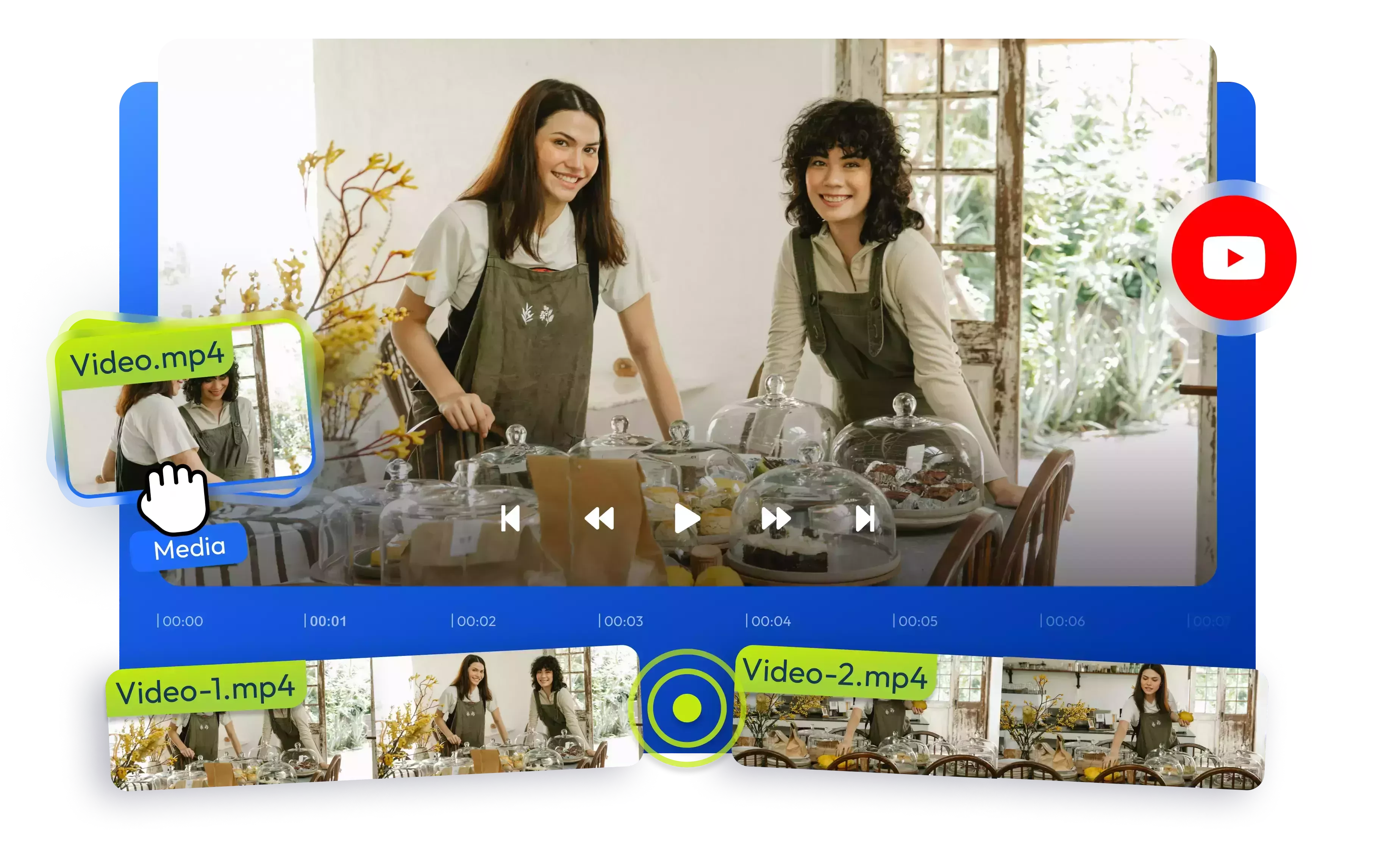 Online Video Combiner with Professional Merging and Editing