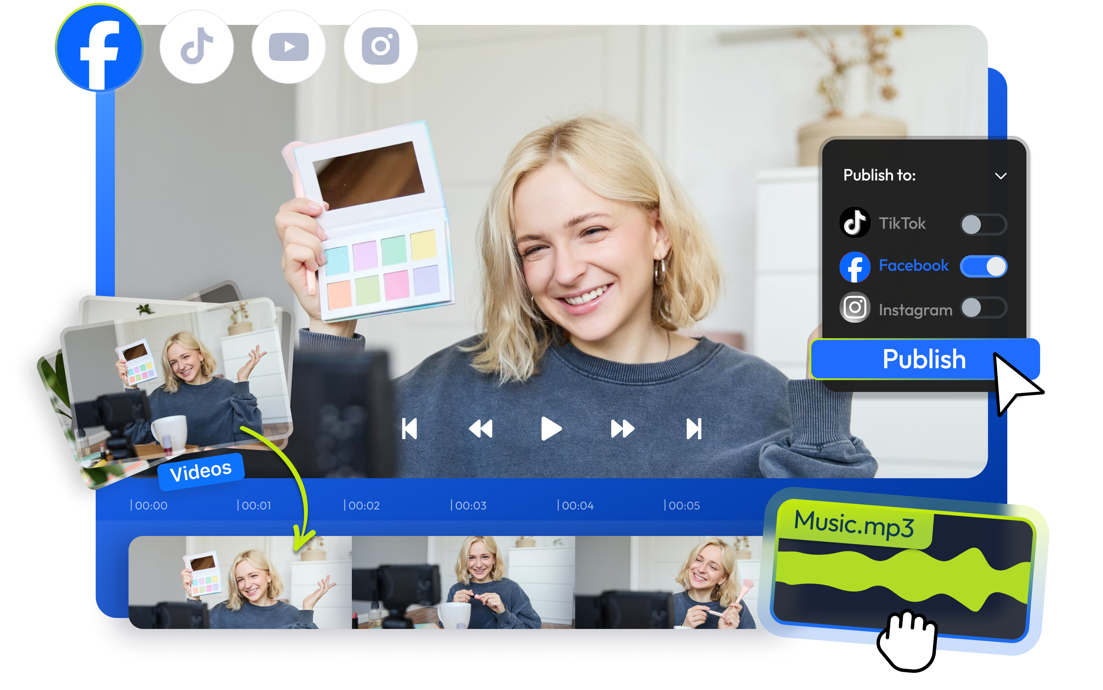 Marketing Video Maker with AI Tools and Professional Templates