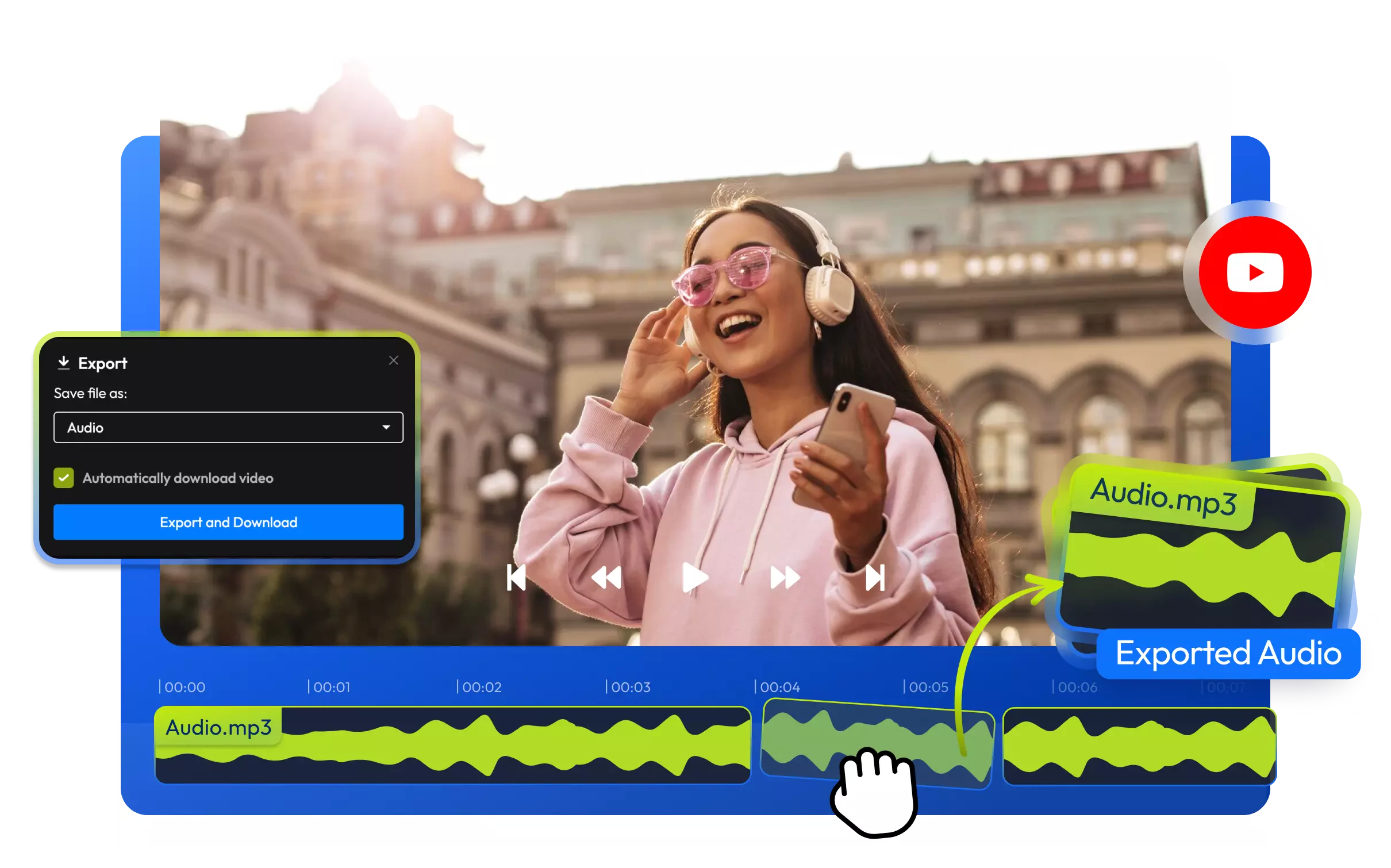 Extrae el audio de tus vídeos de YouTube con alta calidad de sonido